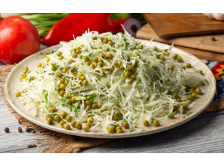 Салат с капустой и горохом - 600г