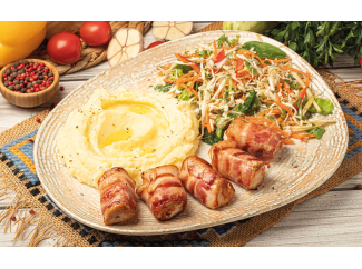 Шашлык куриный в беконе