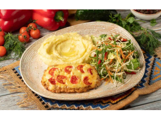 Запечённое мясо под сыром