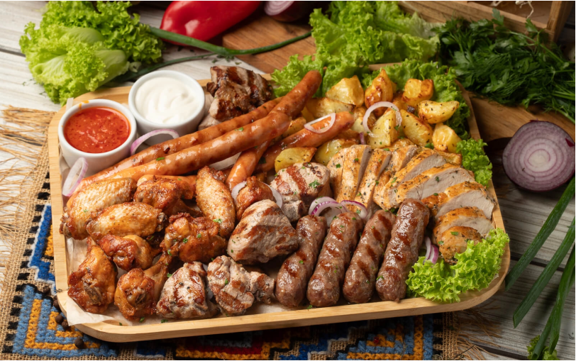 Банкетное мясное плато - 1100/50/50г