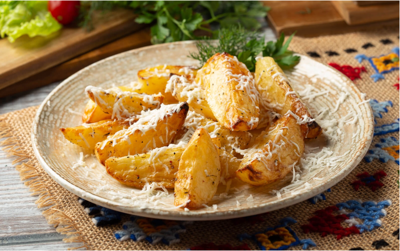 Запеченный картофель с брынзой