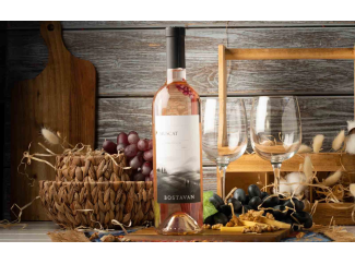 Vin Bostavan Muscat Rosé demidulce 0.75L