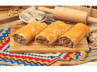 Вертута с халвой и орехами